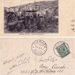 Casape, veduta da levante, cartolina viaggiata 1915.